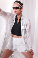 Short Tactel Com Tela Inspire Branco